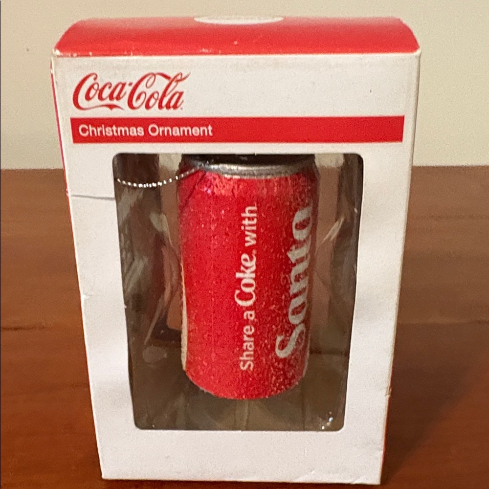 NWT Coca-Cola Share A Coke With Santa Kurt Adler Glitter Holiday Xmas Ornament - Picture 7 of 7
